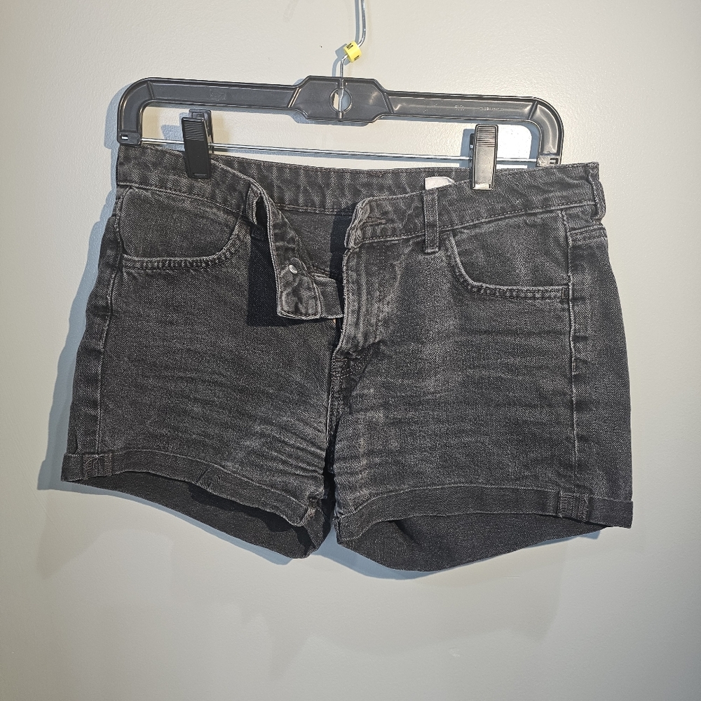 Black Denim Shorts